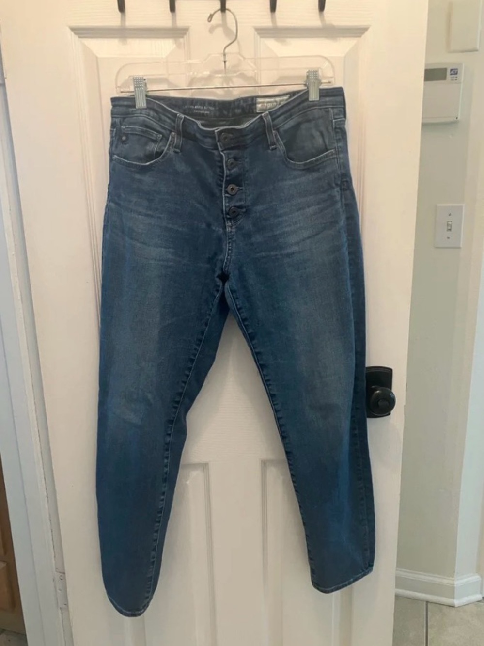 Anthropologie Stevie Slim Ankle Button Up Jeans 31